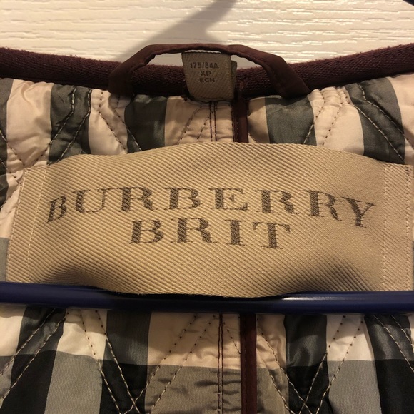 Burberry Brit red quilted hooded coat jacket - Picture 2 of 6